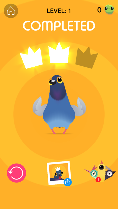 Pigeon Pop - Level Complete